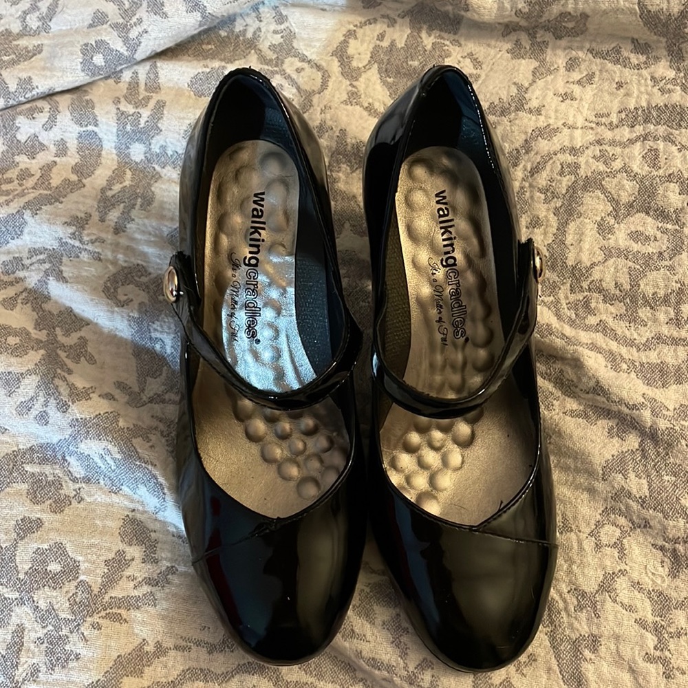Mary Jane pumps by walking cradles
